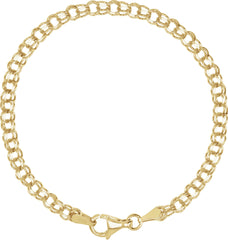 14K Yellow Gold 3.75 mm Cable 7" Chain