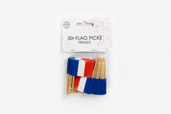 cocktailflagga frankrike 50-pack
