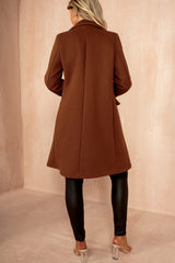 Tatum Chocolate Longline Coat