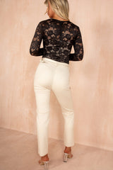 Kaylani Black Lace Bodysuit