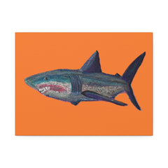 Shark Tank Print on Canvas by Artist Lisa Godin