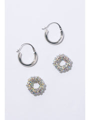 Les Créoles Grandes Silver Earrings