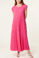 Gracie Cerise Pink polka dot
