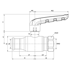 Apollo FullFlow RVS kogelkraan FF 35xG1 1/4 L