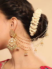 Golden Jhumki Drape Ear Chain