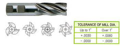 70337CC 5/8 x 5/8 x 1-5/8 x 3-3/4 4 FLUTE REGULAR LENGTH FINE PITCH ROUGHER TICN COATED 8% COBALT End Mill