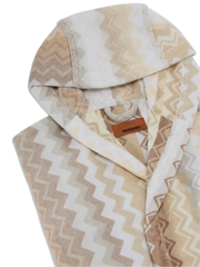 GIACOMO HOODED BATHROBE  Natural