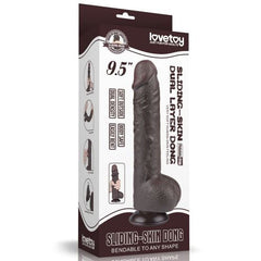 dildo realistico chocolate marrone lovetoy confezione