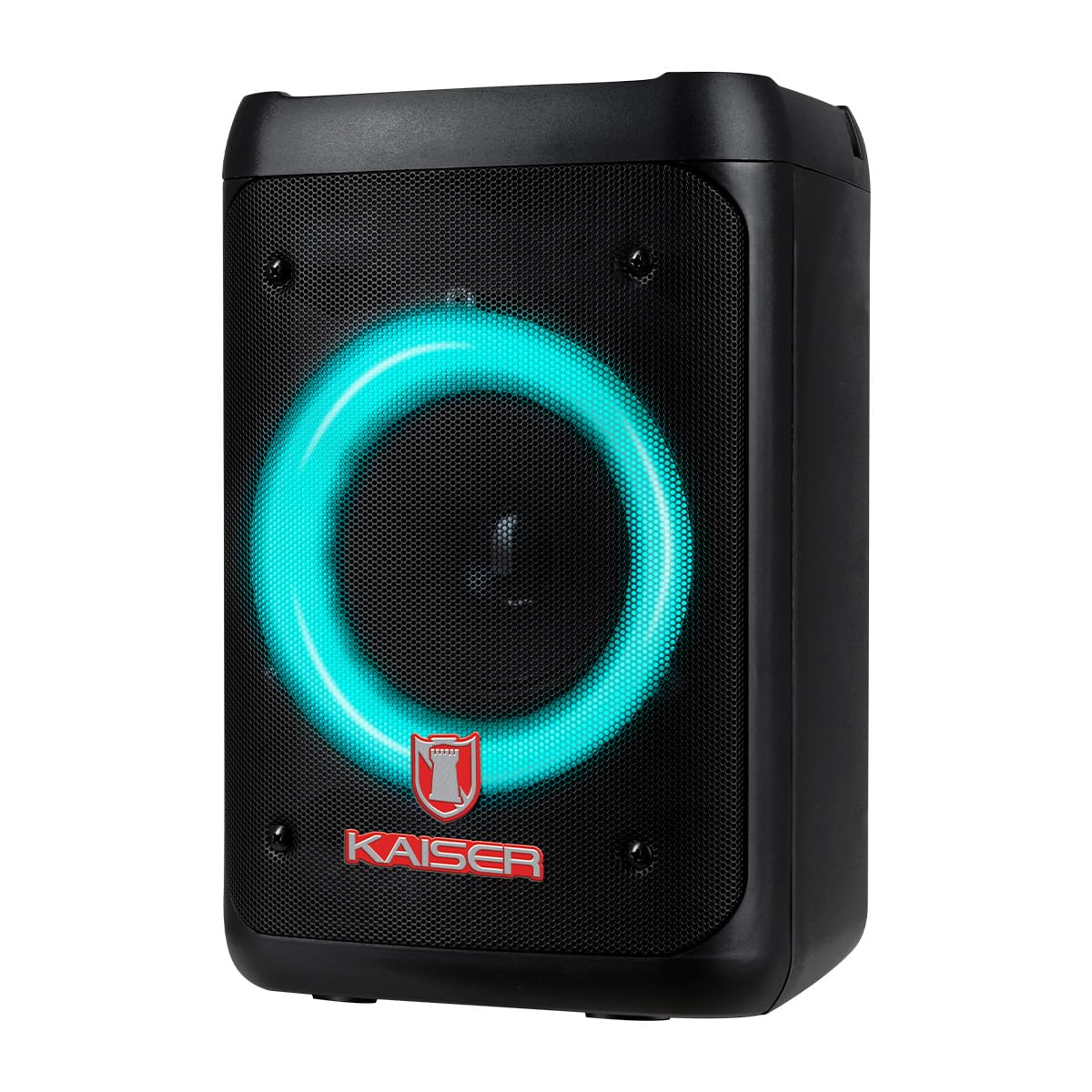 Kaiser Bocina Bafle Profesional Recargable de 4” y 3000W PMPO con Bluetooth, Radio FM y Luces LED Modelo KSW-7002 BB 4