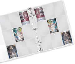 9-Pocket Trading Card Binder Sleeves for 3 Ring Binders | Collectable Card Protector Sheets | 25 Pack