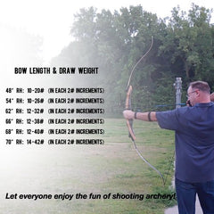 Sanlida Noble Standard Beginner & Intermediate Recurve Bow and Arrows Kit for Adult and Youth, Wooden Takedown Recurve Bow Package for Training, Practice & Competition RH Only (54", 16lbs)