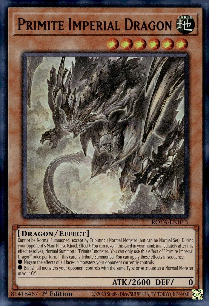 Primite Imperial Dragon - ROTA-EN013 - Ultra Rare - 1st Edition