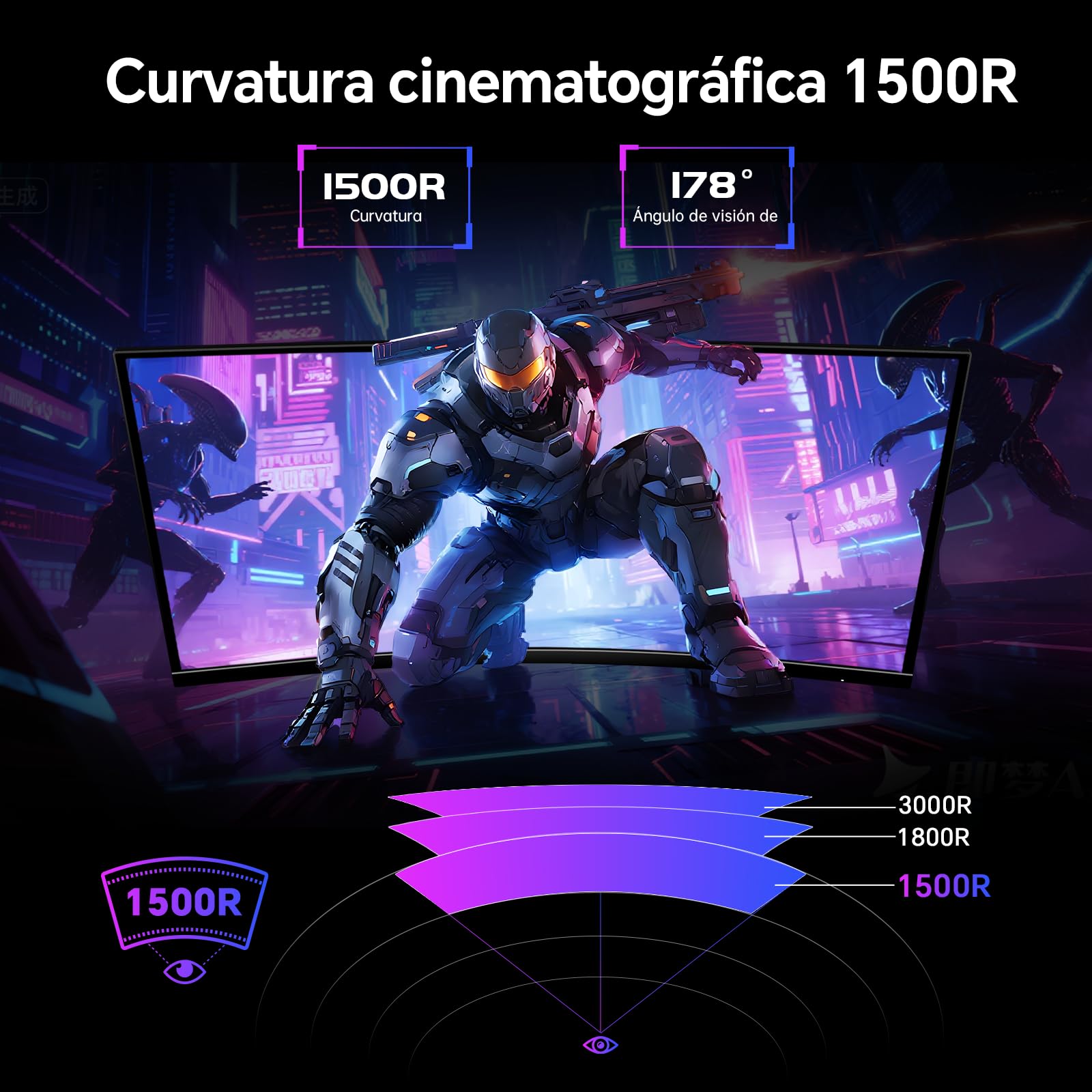 KTC Monitor Curvo Ultrapanorámico Gaming de 34 Pulgadas 21:9, 3440x1440p 180Hz 1ms, Panel Curvo 1500R, 2 x HDMI 2.0 & 2 x DP1.4, Ajuste de Altura/Inclinación/Giro/Pivote, H34S18S