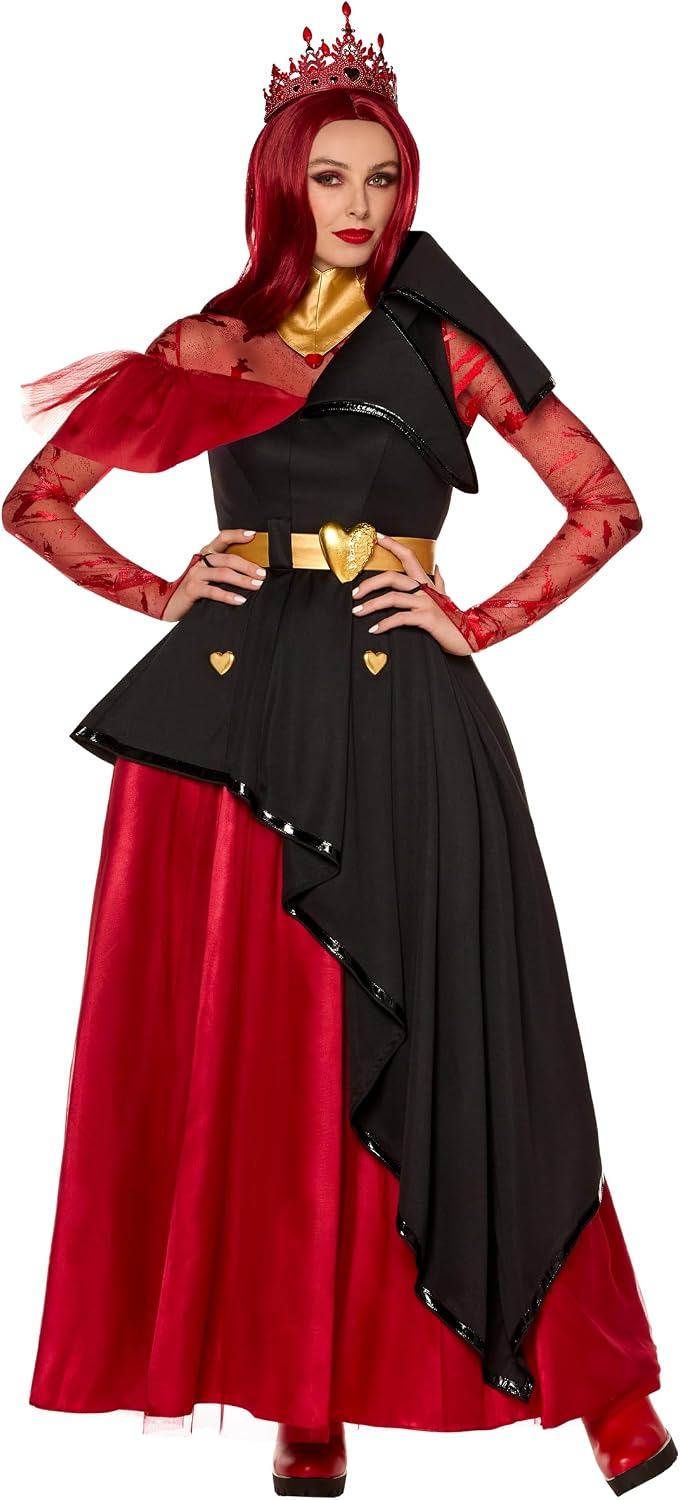 Spirit Halloween Descendants: The Rise of Red Adult Queen of Hearts Costume | Officially licensed | Disney