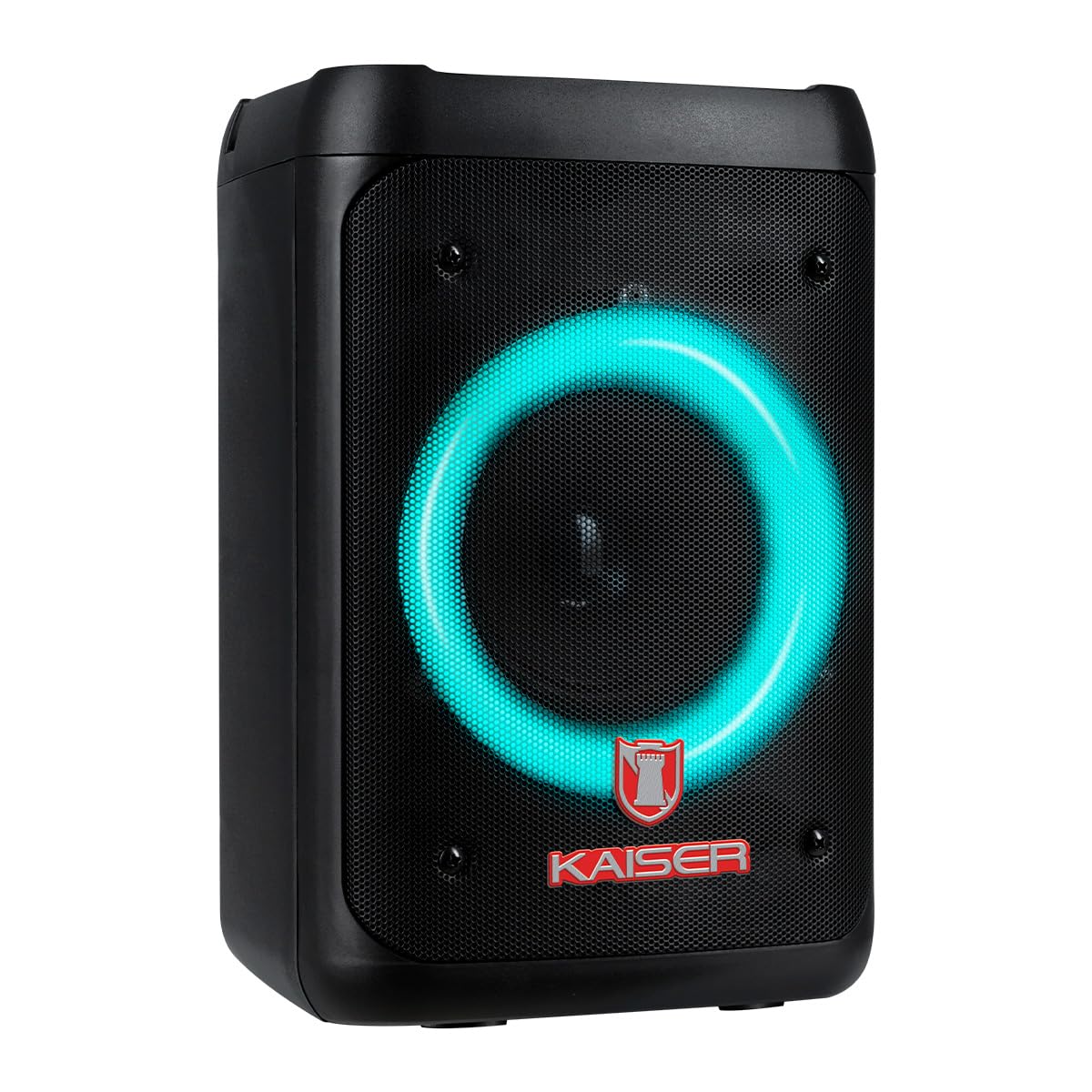 Kaiser Bocina Bafle Profesional Recargable de 4” y 3000W PMPO con Bluetooth, Radio FM y Luces LED Modelo KSW-7002 BB 4