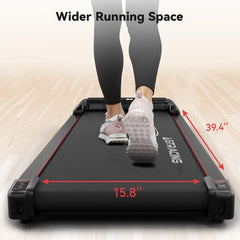 GTRACING Walking Pad Under Desk Treadmill for Home, Portable Treadmill with Remote Control, Jogging Machine 300 lbs Weight Capacity