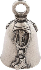 Guardian Bell In Memory of Fallen Hero Good Luck Bell w/Keyring & Black Velvet Gift Bag | Motorcycle Bell | Lead-Free Pewter | Good Luck Gift to Friends & Family | Bike Bell | Made in USA