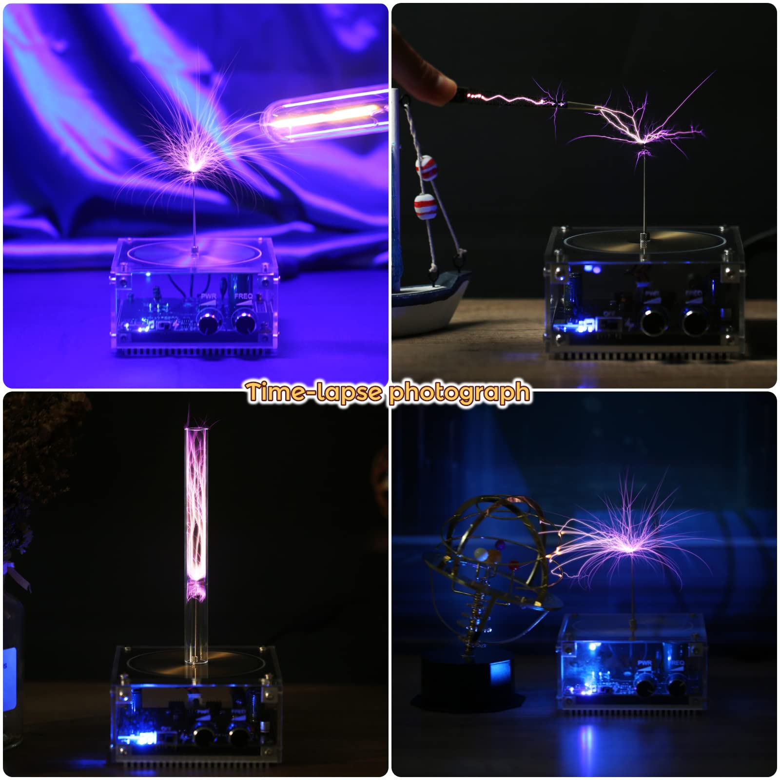 Joytech Bluetooth Music Tesla Coil Arc Plasma Altavoz de transmisión inalámbrica Experimento de computadora Juguete Modelo SSTC SS02