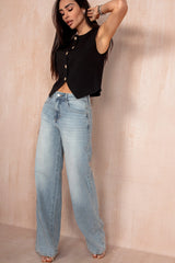Sheelah Light Blue Wide Leg Jeans