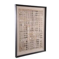 PTMD Wandpaneel Carmell - 90x6x120 cm - Polyester - Creme