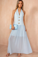 Judy Blue Halterneck Celestial Maxi Dress