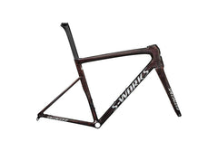 Specialized tarmac sl8 S-Works frmset gloss carbon / red to gold blurred speckle / metallic white silver 52