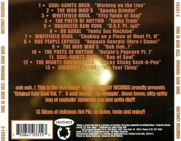 Various : This Is Acid Jazz: Original Raw Soul (CD, Comp)