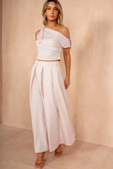 Meara Pink Off The Shoulder Top