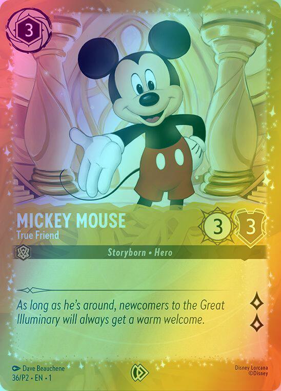 Mickey Mouse - True Friend (Puzzle Promo) - 36/P2 [Disney Lorcana Promo Cards] [Holofoil]