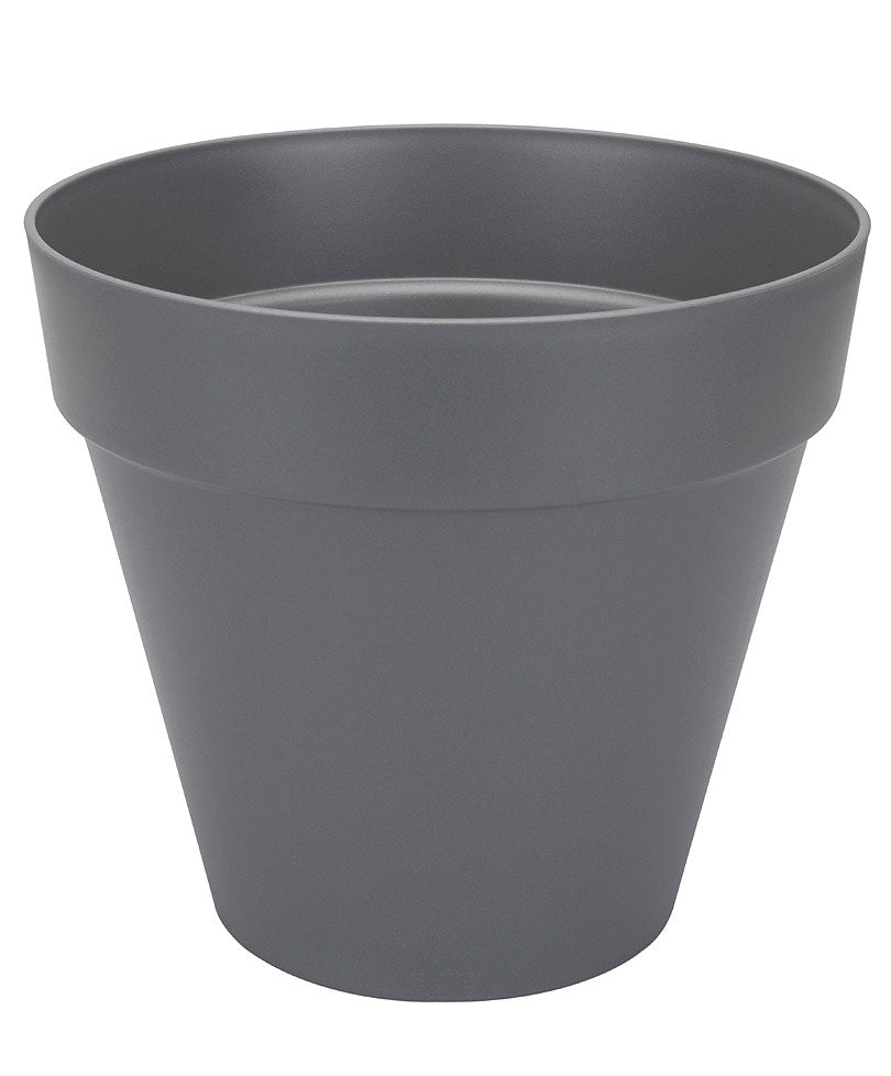 Pot de fleurs Elho Loft urban rond anthracite avec roulettes - Pot pour l'extérieur