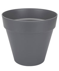 Pot de fleurs Elho Loft urban rond anthracite avec roulettes - Pot pour l'extérieur