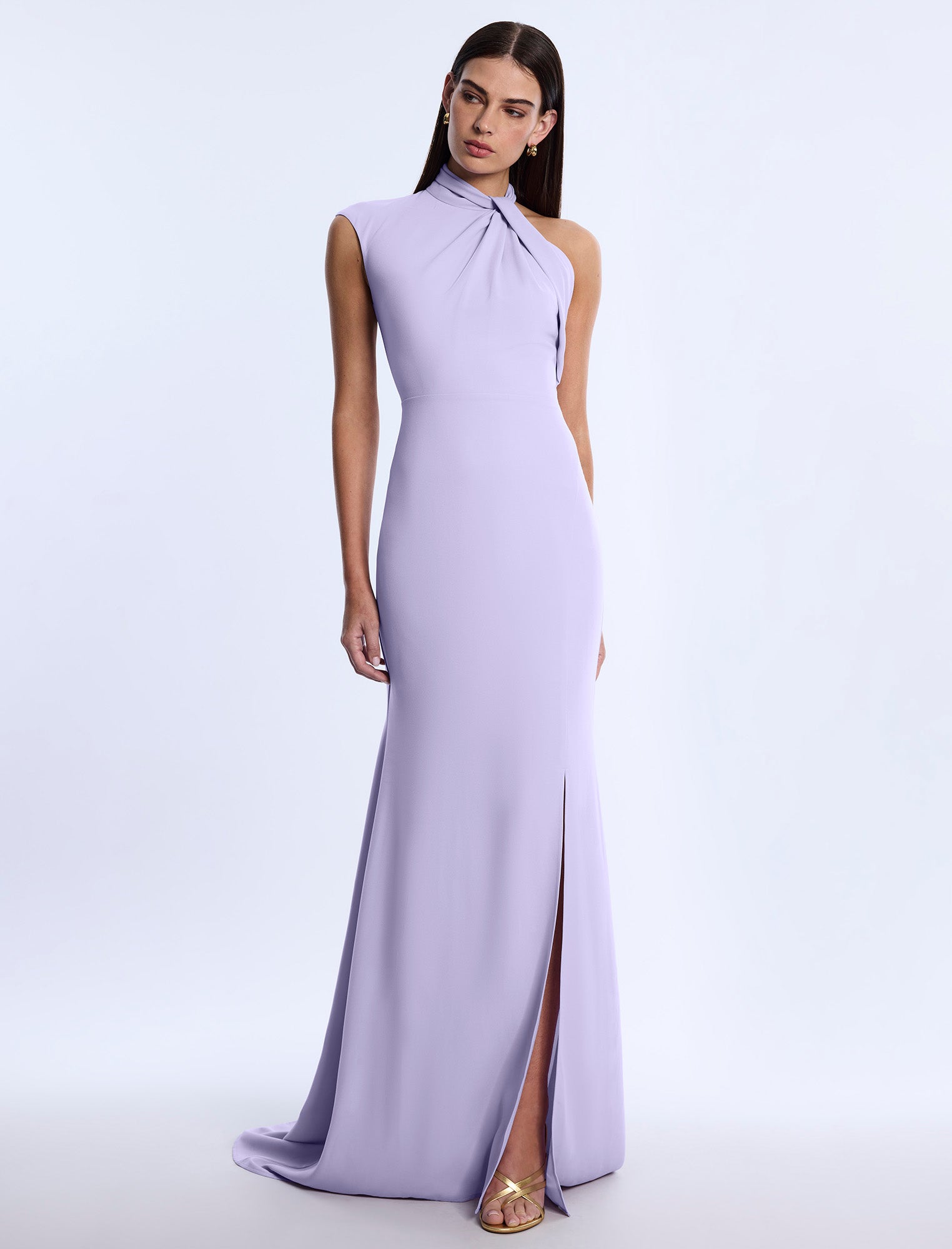 Drape Neck Gown