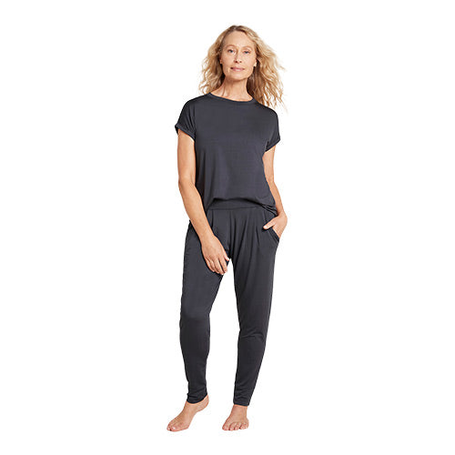 Boody Downtime Lounge Pants Storm | Str. S fra Boody
