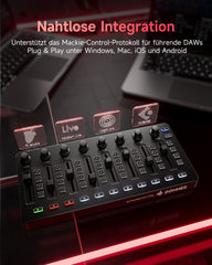 Donner Starrycrtl MIDI-Controller Schwarz