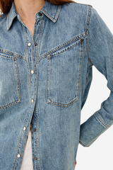 Acton Shirt - Western Blue - Shop Yu Fashion