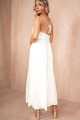 Joanna White Linen Dress