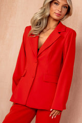 Stevie Red Tailored Blazer