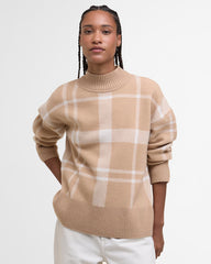Barbour Harriet Tartan High-Nack Knitted Jumper