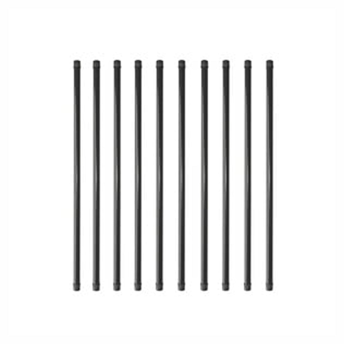Balustre tubulaire, 3/4'' x 32'', noir (emballage de 10)