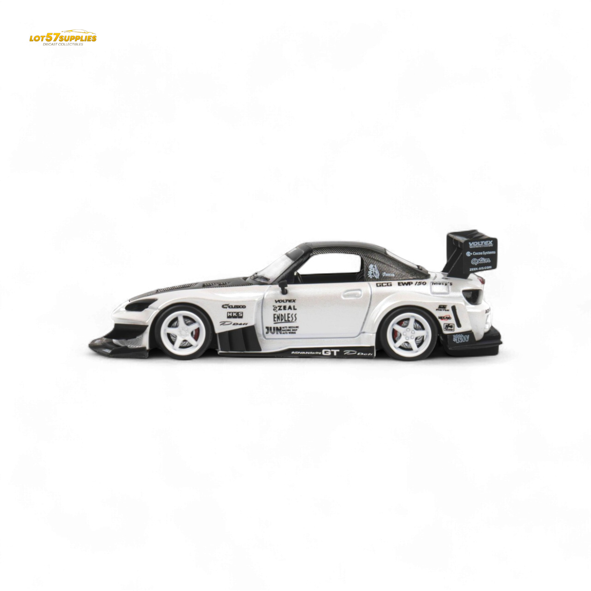 Microturbo Honda S2000 Metallic White 1:64 - Evergreen Kings