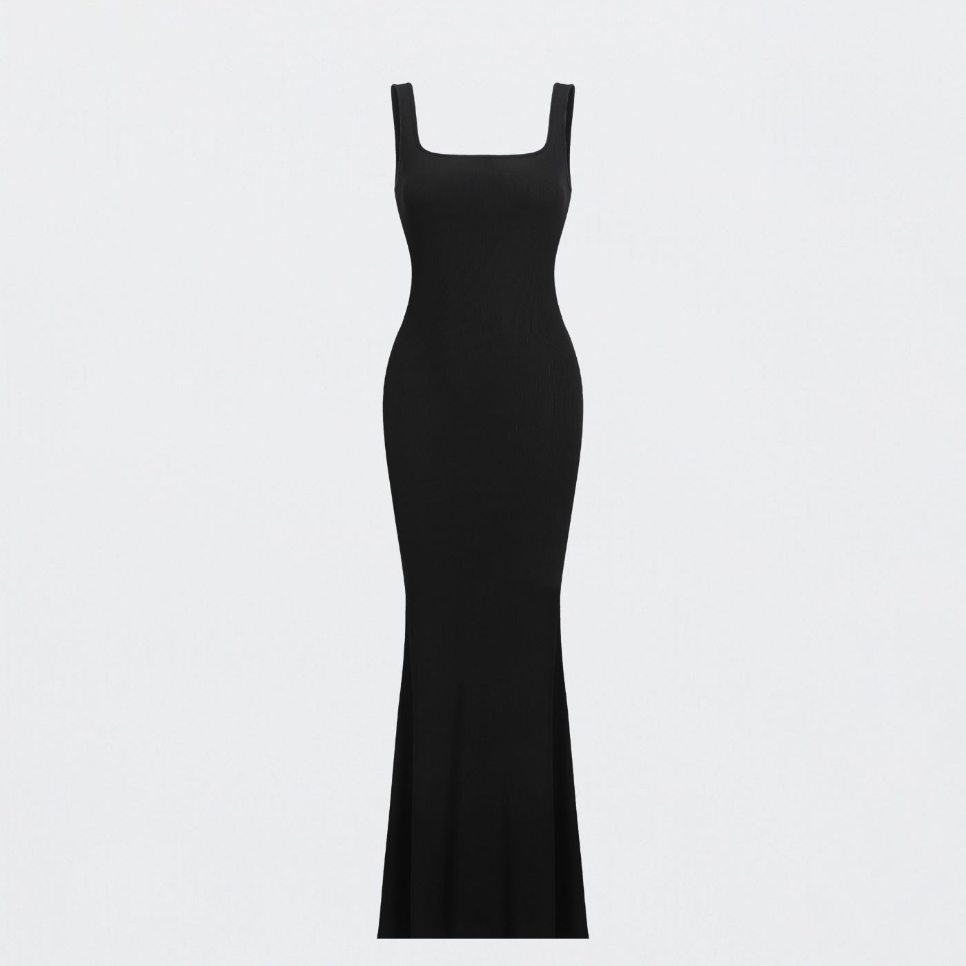 Ribbed tank top maxi dress
