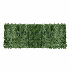 VESTIAMO CASA GIARDINO - Siepe Artificiale con foglie e rete ombreggiante h100x300 cm