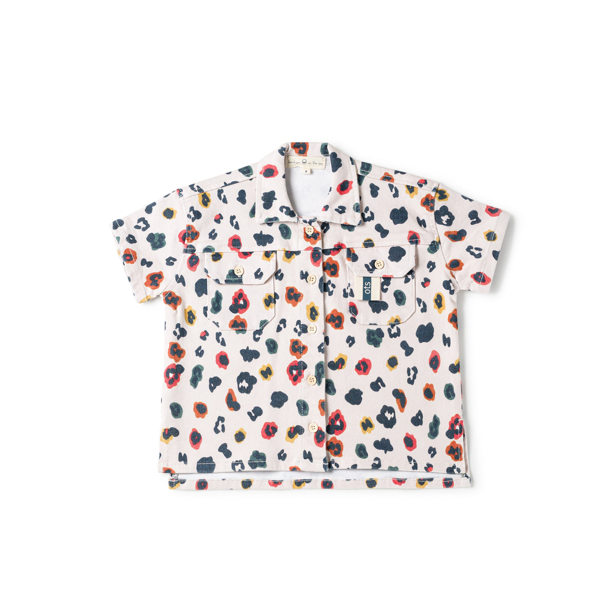 Birnham On The Sea Boys Shirt Rainbow Leopard