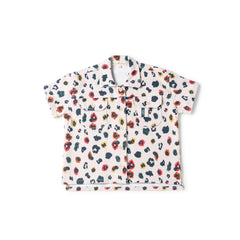 Birnham On The Sea Boys Shirt Rainbow Leopard