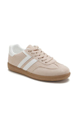 Alaina Stone Suedette Trainers