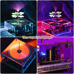 Joytech Bluetooth Music Tesla Coil Arc Plasma Altavoz de transmisión inalámbrica Experimento de computadora Juguete Modelo SSTC SS02