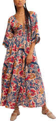 Free People Women's Printed Dixie Maxi