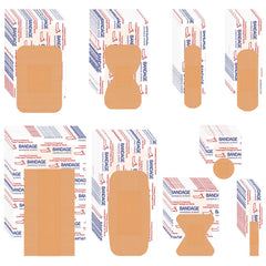 VAIPI 880 Pack Bandages Variety Pack Waterproof Fingertips Bandages Various Sizes First Aid Supplies Assorted Adhesive Fabric Bandages Bulk Breathable Butterfly Bandage for Wound Care (9 Styles)