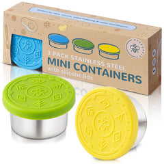 Mini Stainless Steel Sauce Containers - Ocean Rainbow