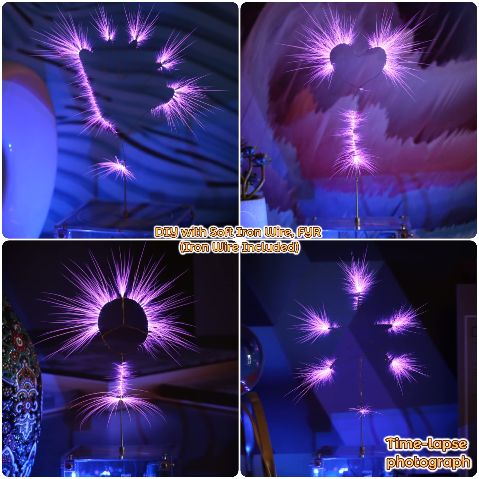 Joytech Bluetooth Music Tesla Coil Arc Plasma Altavoz de transmisión inalámbrica Experimento de computadora Juguete Modelo SSTC SS02